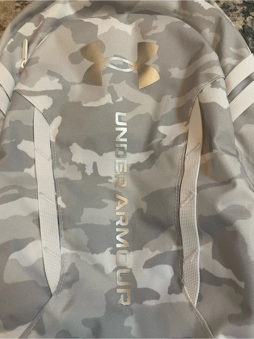 Under Armour Hustle 6.0 Light Gray Camouflage Backpack